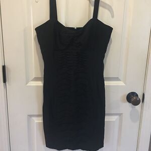 Grass jeans collection size 6 medium fitted black sleeveless dress